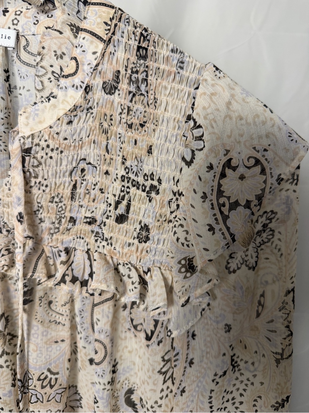 Mason D’Amelie Paisley Ruffle Blouse - Picture 7 of 9